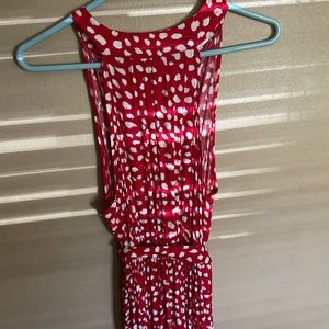 C+D+M polka dot long dress-sz M